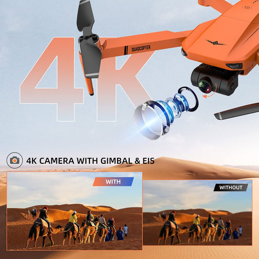 Drones with Camera for Adults 4K, KF102 GPS Drone with 2-Axis Gimbal Camera, Long Range Professional Drones for Beginners 5G FPV Transmission,2 Batteries 50Mins Flight Time Auto Return Home
