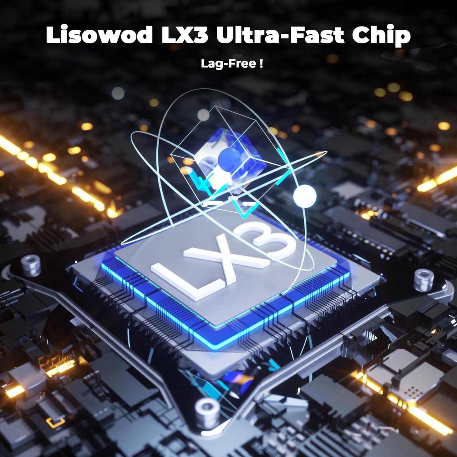 Projector with Wifi and Bluetooth: [1400 ANSI /Ai Auto Focus/ 800+ Native Apps /Auto 4P Keystone /For Netflix] Outdoor-Projector, 1080P Smart-Portable-Mini-Movie-Projector,  L03Pro with Live TV